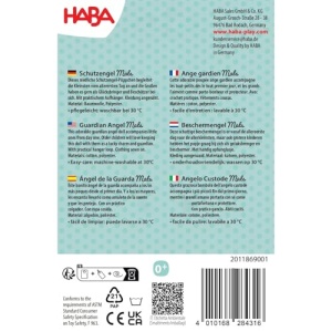 Papusa din material textil HABA Schutzengel Mats 15 cm pentru bebelusi si copii lavabila - Img 2