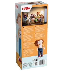 Papusa HABA Malou - 30 cm, material moale, lavabila, pentru copii de la 1,5 ani - Img 7