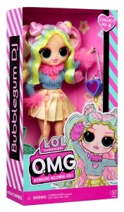 Papusa L.O.L. Surprise OMG Bubblegum D.J. 1 papusa cu outfit, roz - Img 5