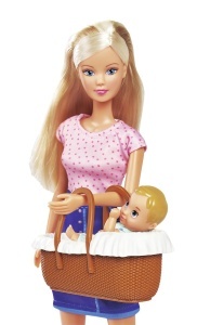 Papusa Simba Steffi Love Baby Time cu 15 Accesorii 2-in-1 Leagan si Cada 3 ani - Img 4