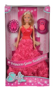 Papusa Steffi Love Gala Princess - Rochie cu trandafiri, 29cm, Simba Toys - Img 5