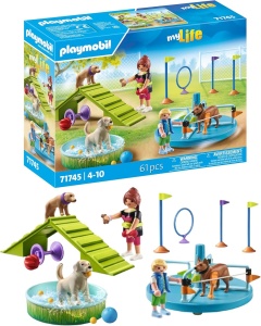 Parc pentru caini PLAYMOBIL 71745 Set de joaca pentru copii 4 ani