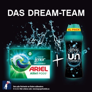 Parfum pentru rufe Lenor Unstoppables, 495g, Fresh, Non-Stop Frische - Img 6