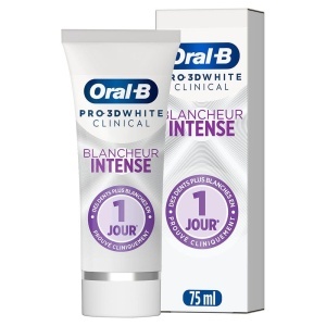 Pasta de dinti Oral-B Pro 3D White Clinical pentru dinti sensibili, 75 ml