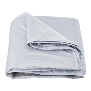 Patura de camping VEVOR SS-LYTJZ-02 impermeabila si rezistenta la vant 2x15m fleece gri deschis - Img 10