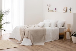 Patura multifunctionala Todocama, 125 x 180 cm, culoare sandbeige - Img 5