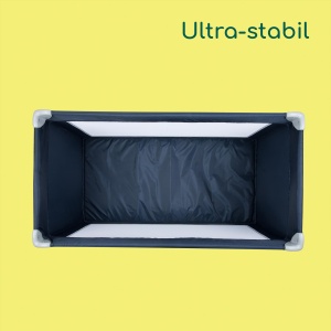 Patut de calatorie Bebeconfort Soft Dreams, 0-3 ani, 60x120 cm, albastru - Img 4