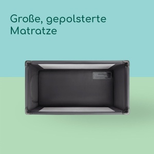 Patut de calatorie Bebeconfort Sweet Dreams, 0-3 ani, compact, cu saltea, gri mineral - Img 3