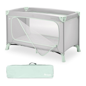 Patut de calatorie hauck Dream N Play Plus, 120x60 cm, Dusty Mint