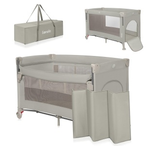 Patut multifunctional Lionelo Ellen 3 in 1 pentru copii, ajustabil, cu roti