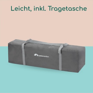 Patut pliabil Bebeconfort Soft Dreams, 0-3 ani, 60 x 120 cm, gri - Img 5