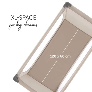Patut pliabil Hauck Dream N Play Beige compact si usor de transportat - Img 5