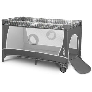 Patut pliabil Lionelo Flower 4in1 cu acces lateral, masa de schimb, roti - Img 4