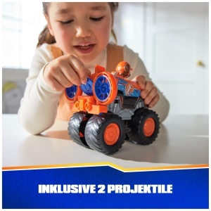 PAW Patrol Rescue Wheels Monstertruck Zuma Portocaliu cu Figurina si Lansator - Img 3