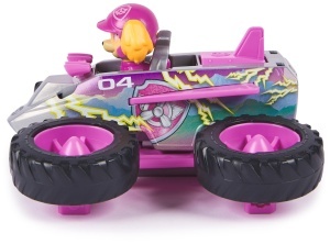 PAW Patrol Rescue Wheels Skye Monstertruck Jet-Modus cu Figurina pentru Copii 3 - Img 3