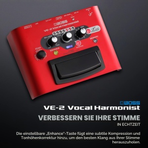 Pedala de efecte vocale BOSS VE-2 cu auto-harmonie, design robust, sunet clar - Img 4