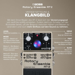 Pedala Rotary BOSS RT-2 cu sunete autentice, control avansat si design compact - Img 4