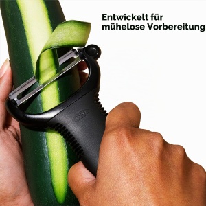 Peeler OXO Good Grips din inox, ergonomic, cu maner antiaderent - Img 3