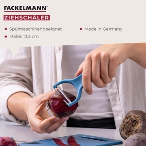 Pelicula pentru curatat Fackelmann Ziehschaler, 13.5 cm, lama extra ascutita, ergonomic, albastru - Img 2