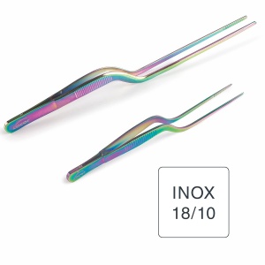 Penseta de bucatarie Lacor 62873, inox 1810, 21 cm, cu grip rutschfester - Img 5
