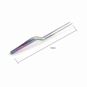 Penseta de bucatarie Lacor Regenbogen 16 cm otel inoxidabil 1810 maner antialunecare - Img 2