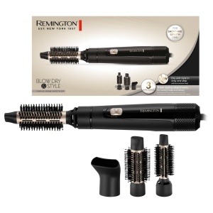 Perie cu aer cald Remington AS7300, 800W, 3 accesorii, pentru par scurt si mediu