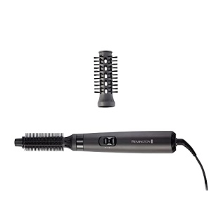Perie cu aer cald Remington [incl. 2 accesorii: perie rotunda de 19 mm si 25 mm] Uscare si coafare (se usuca si se coafeaza pentru forma si plinatate ideala pentru parul scurt) 2 setari de caldura si suflanta, Airstyler AS7100, Negru - Img 6