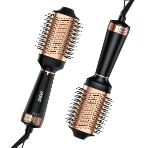 Perie cu aer cald YASHE Uscator de perie rotunda, perie rotunda 4 in 1Perie rotunda Perie de uscator de par, volumizator, perie cu aer cald, indreptat parul pentru uscarea periei, indreptare, ondulare si volumizare, negru - Img 8