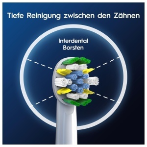 Perie de dinti electrica Oral-B Pro Tiefenreinigung, 6 bucati, cu borse X-formate, alba - Img 4