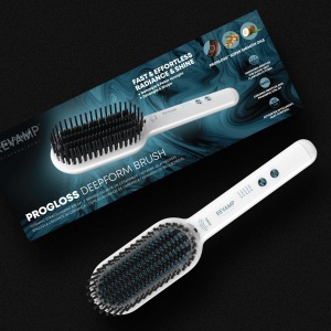 Perie de indreptat parul REVAMP Progloss Deep Form, 130-210C, ceramica, pentru par umed si uscat - Img 7