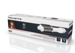 Perie de par Rowenta CF6130F0, XL, alba si argintie, volum natural - Img 9