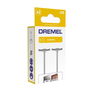 Perie din otel Dremel 428 pentru multifunctional, 2 buc, 19mm, 15.000 rpm - Img 5