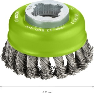 Perie rotativa Bosch Professional 1x pentru Inox, 75 mm, compatibila cu Winkelschleifer - Img 3