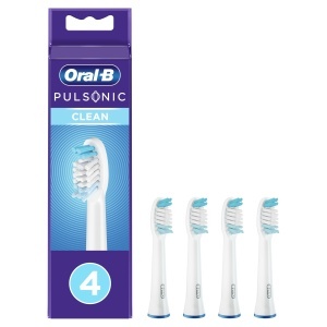 Periuta de dinti electrica Oral-B Pulsonic Clean, 4 bucati, alba, compatibila cu toate modelele