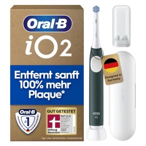 Periuta electrica Oral-B iO Series 2, 3 moduri de curatare, verde, cu etui de calatorie