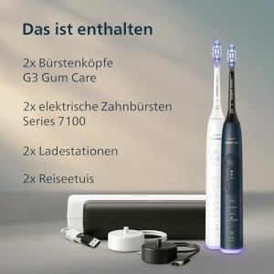 Periuta electrica Philips Sonicare 7100 HX742901 Alb si Albastru 4 moduri de curatare 3 intensitati cu aplicatie - Img 10
