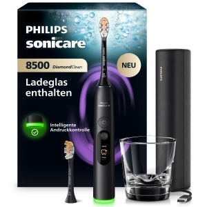 Periuta electrica Philips Sonicare DiamondClean 8500, neagra, 18 setari, control presiune