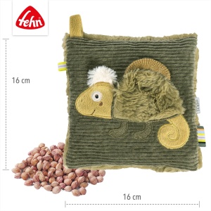 Perna cu samburi de cires Fehn Chamaleon pentru bebelusi, 16x16 cm, lavabila - Img 5
