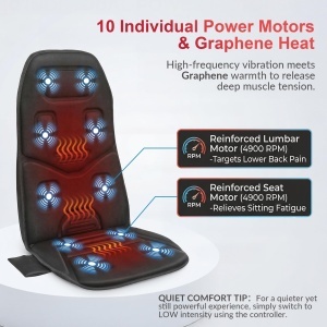 Perna de Masaj COMFIER cu Calorifer - 10 Motoare de Vibratie, Setari Personalizabile - Img 2