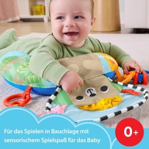 Perna de sprijin Fisher-Price pentru bebelusi cu tema padurii, 2 jucarii incluse - Img 2