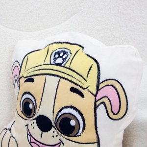 Perna decorativa Paw Patrol Chase si Rubble, reversibila, 35x35 cm, moale - Img 7