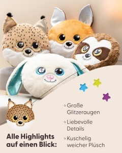 Perna pufoasa NICI GLUBSCHIS Luchs Lenzo 32 x 32 cm pentru copii - Img 5