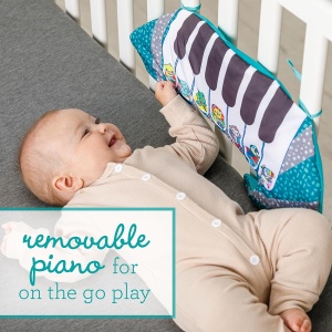 Pernita pentru timpul pe burtica Infantino 3-in-1 cu pian, 20 melodii, suport confortabil - Img 3