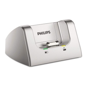 Philips ACC8120 Statie de andocare pentru inregistratoarele digitale de voce din seriile DPM8xxx, DPM7xxx, DPM6xxx, Argintiu - Img 1