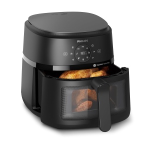 Philips Airfryer seria 2000 6.2 L - 13 metode de gatit, design compact cu fereastra de vizualizare, tehnologie RapidAir, cu 90% mai putina grasime, usor de curatat (NA230/00) - Img 4