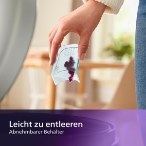 Philips Lam Shaver - Indepartarea scamelor pentru articole de imbracaminte, potrivita pentru toate textilele, 2 setari de inaltime, functioneaza cu baterii (2X baterii AA incluse), albastru (GC026/00) - Img 6
