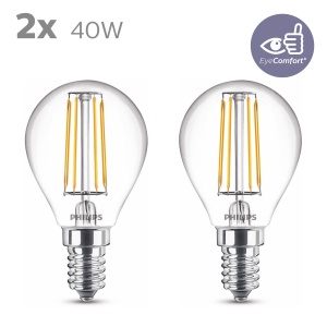 Philips LED Classic E14 Tropfenform 40W Lumina Calda Alb Clar - Img 4