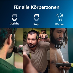 Philips Multigroom Series 7000, aparat de tuns multifunctional, aparat de tuns barba 14 in 1 si aparat de tuns parul pentru fata, cap si corp - Un instrument cu 21 de setari de lungime (0,5-16 mm) (model MG7930/15) - Img 2