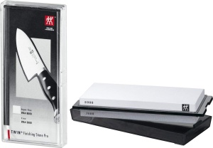 Piatra de ascutit cu doua fete ZWILLING Twin Finishing Stone Pro, granulatie 30008000, gri
