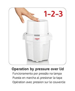 Picadora Haeger Origin 500W - Capacitate 200g, Cutit Inox, Piese Antiderapante - Img 3